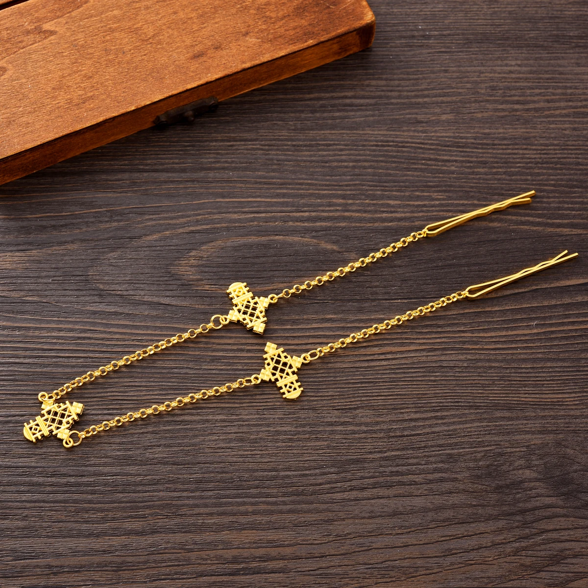 Gold Color Ethiopian Classic Jewelry Head Chain Dubai Wedding Bride Gifts #141