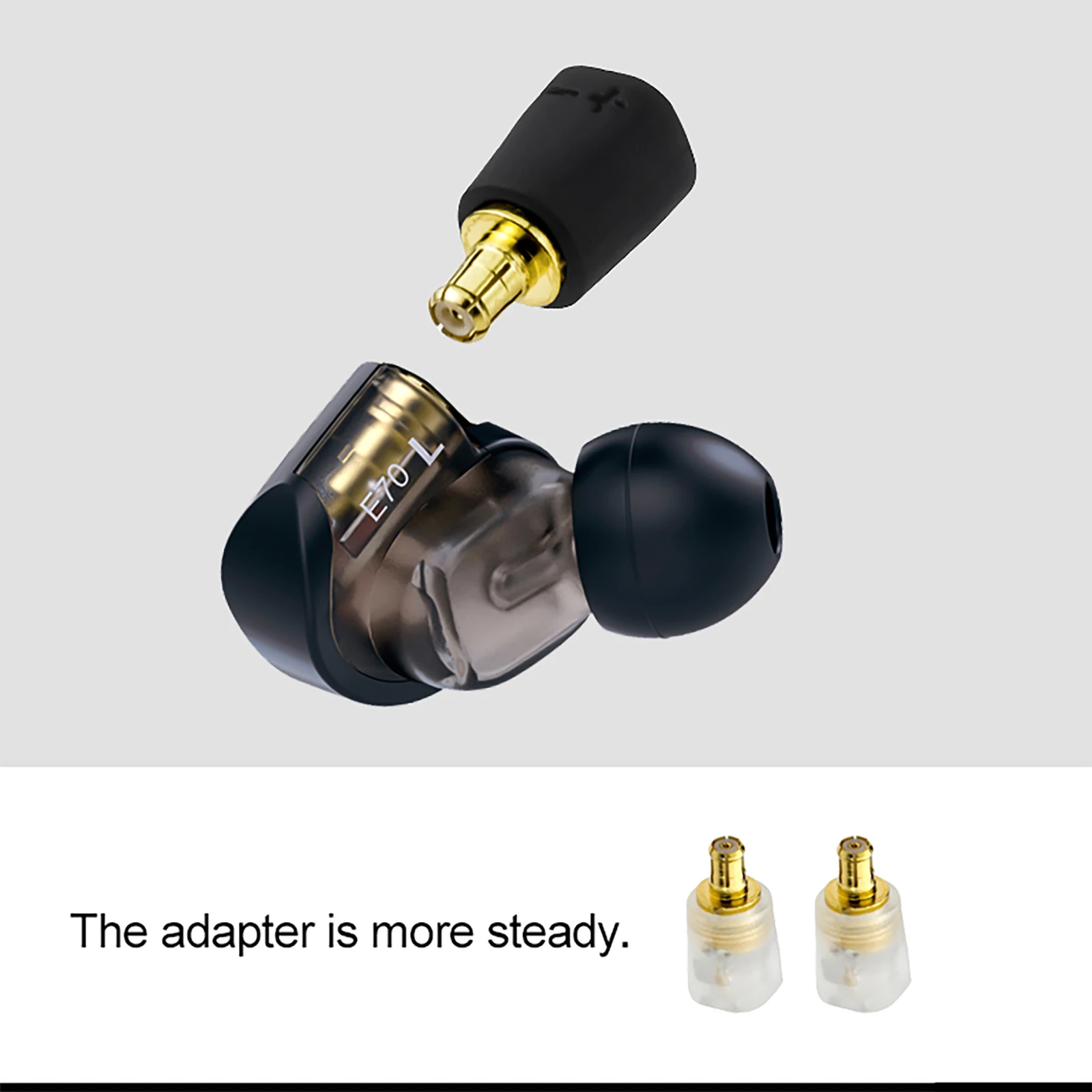 OKCSC Headphone Connector A2DC Male to MMCX/0.78mm 2 pin Female  Adapter for Audio Technica ATH-LS70iS ATH-LS200iS Headphones