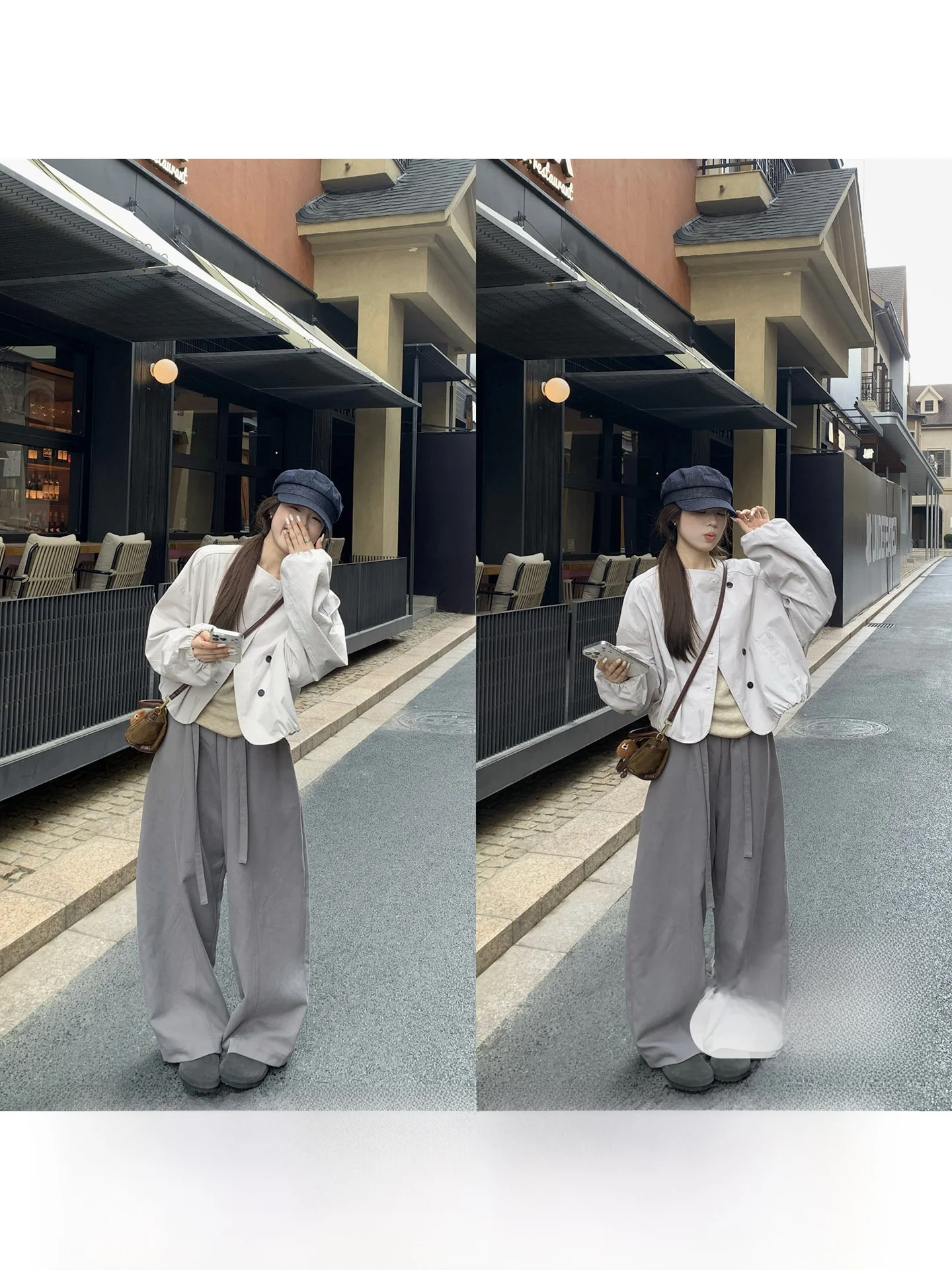 

Модные женские брюки с широкими штанинами, на резинке, в корейском стиле, повседневные, осень 2025, новый дизайн, универсальные, комфортные