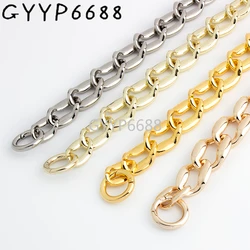 1-5 pieces 27mm width 4 colors Zinc Alloy gold chain bag strap purse hardware hand bag chain strap with hook