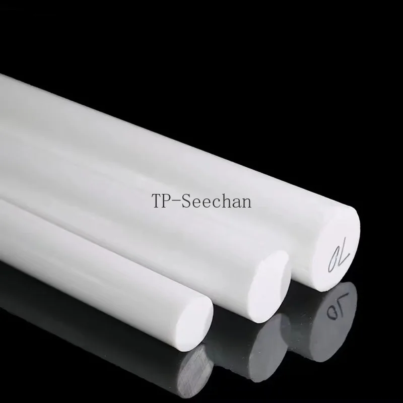 White PTFE Rod Soild Plastic Rods Dia 5mm 6mm 7mm 8mm 10mm~30mm Polytetrafluoroethylene Round Bar Environment-friendly Non-toxic