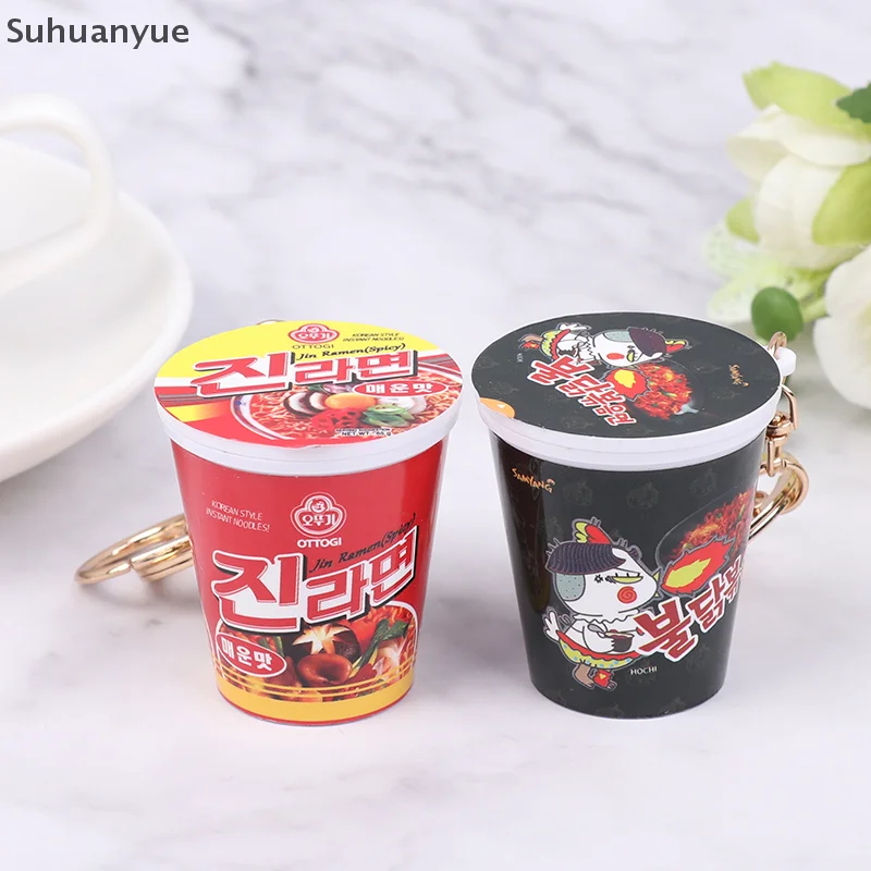 1 pieza tazón fideos pavo fideos picantes Ramen encanto Mini bolsa de aperitivos colgante simulación fideos instantáneos llavero regalos de navidad