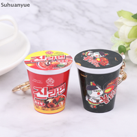 1 Piece Bowl Noodle Turkey Noodles Spicy Ramen Charm Mini Snacks Bag Pendant Simulation Instant Noodles Keychain Christmas Gifts