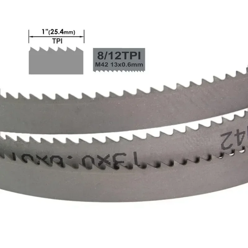 4 szt. Brzeszczoty do pił taśmowych M42 Bi-Metal 1140 Brzeszczoty do pił taśmowych do cięcia metalu 1140 mm 13 0,65 mm 8/12 TPI 10/14 TPI 14/18 TPI