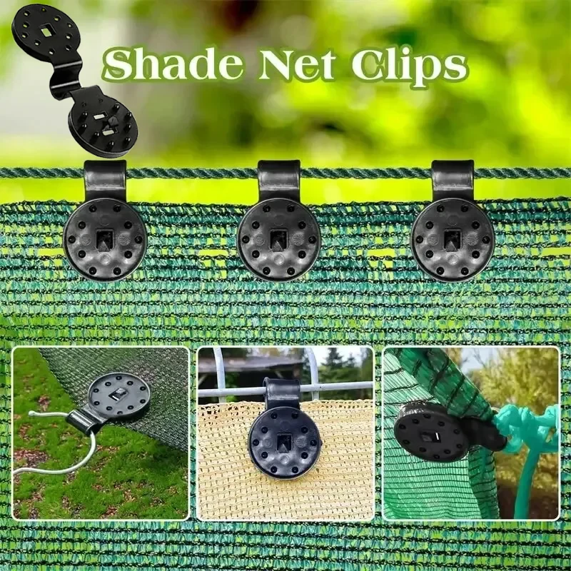 

New Shade Cloth Clips Shade Fabric Clamps Grommets for Net Mesh Cover Sunblock Fabric in Garden Backyard Greenhouse Fixer