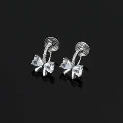 Fashion Bow Mosquito Coil Plate Ear Clips Without Pierced Ear Nails Women's Small Versatile Earrings Jewelry Wholesale