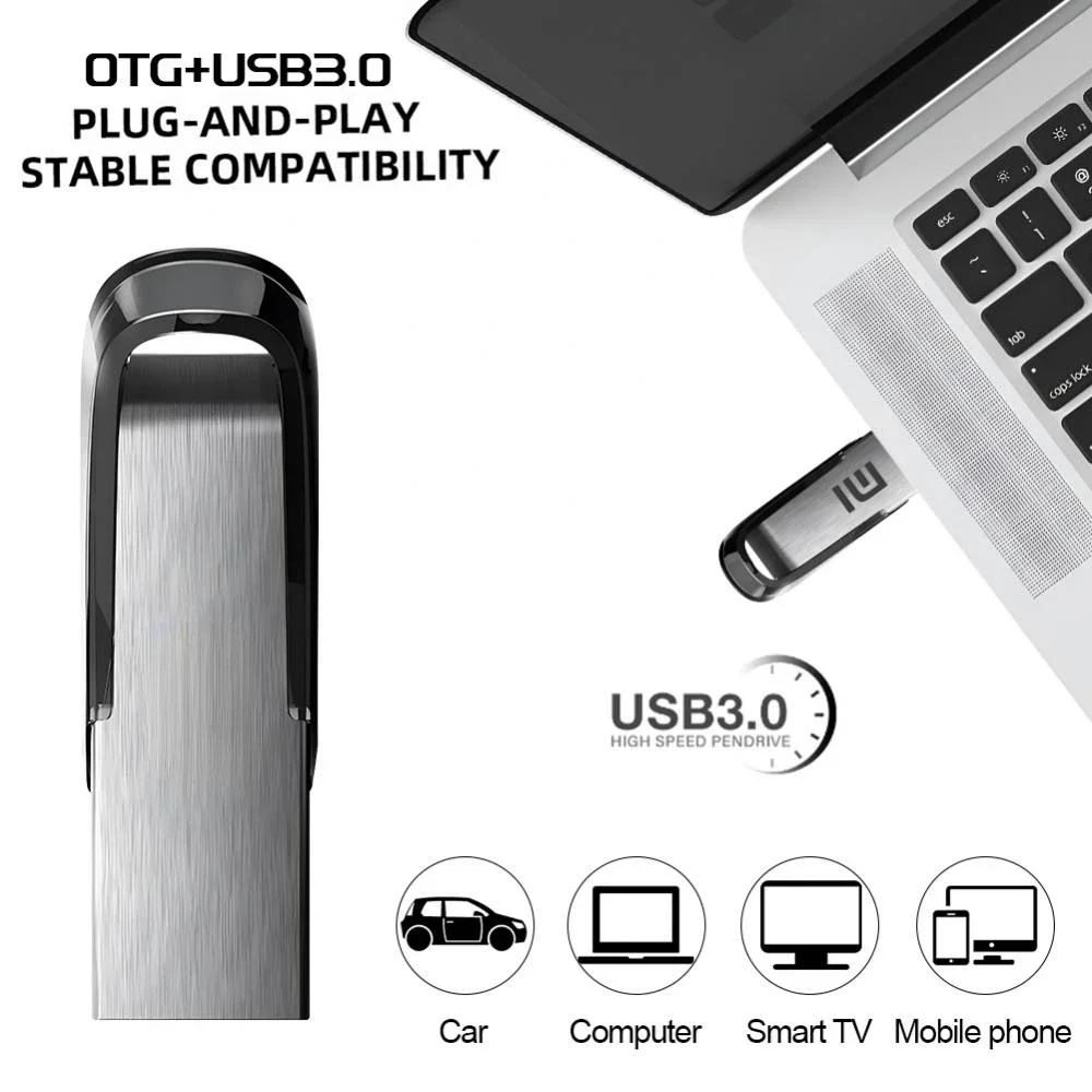 ความเร็วสูง 2TB Pendrive 1TB USB3.0 แฟลชไดรฟ์ Memory Stick 512GB แฟลชไดรฟ์ USB แบบพกพา TYPE-C USB Stick สําหรับตาราง PC