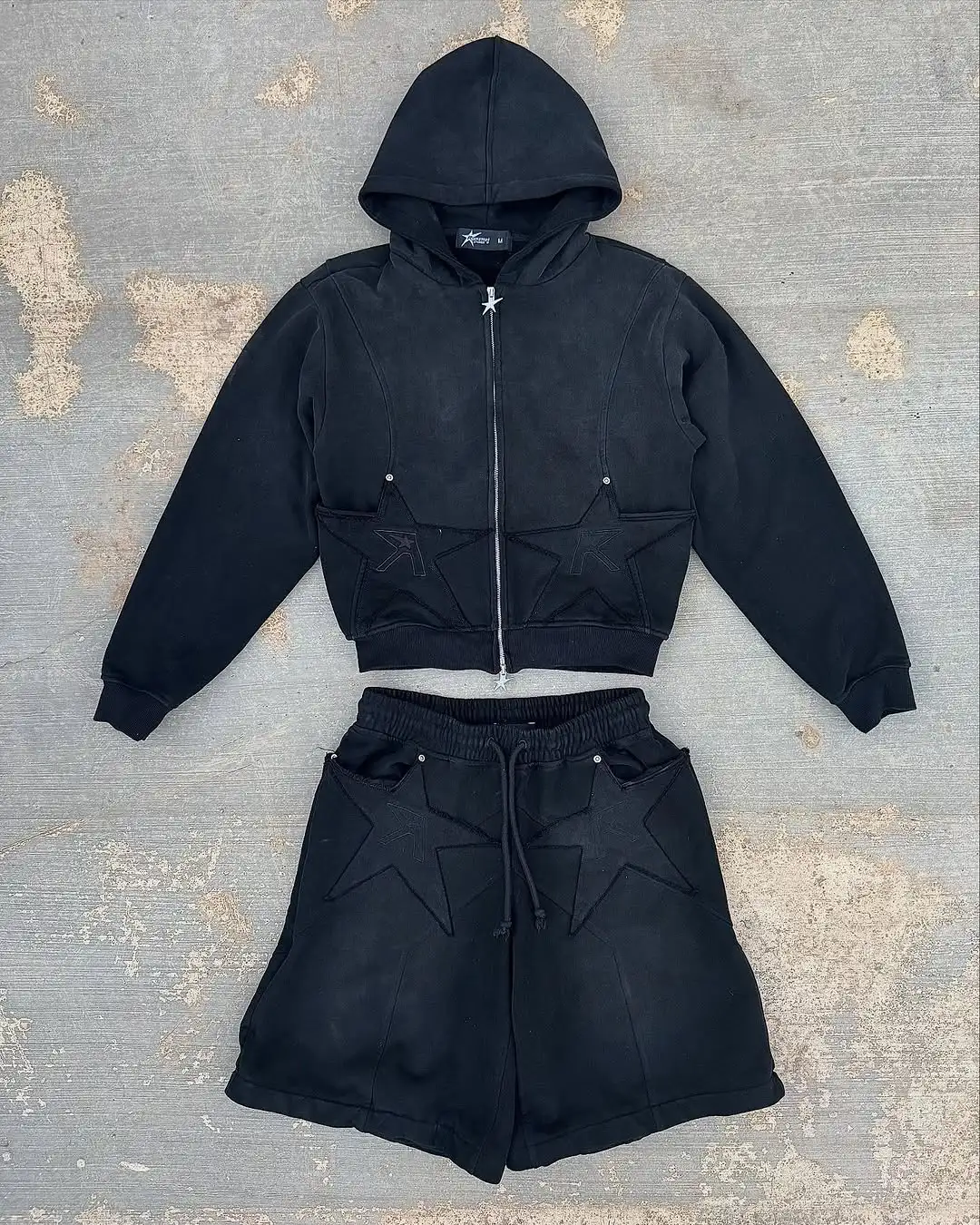 

Removable Sports Pants Two Piece Set Y2k Hip Hop New Patch Embroidery Hoodie Women Clothing Sweatshirts Drawstring Casual Pants