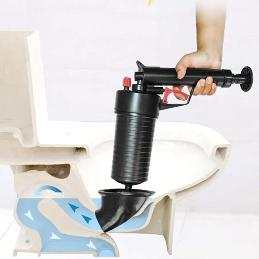 

High Pressure Air Drain Blaster Pneumatic Pipe Plungers Powerful Manual Sink Plunger Blockage Closestool Tools