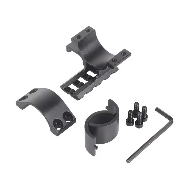 Red Dot Sight Base Mount com Picatinny Rail, peças táticas, adaptador de nível, anéis, Scope Mount, lanterna, 25,4mm, 30mm