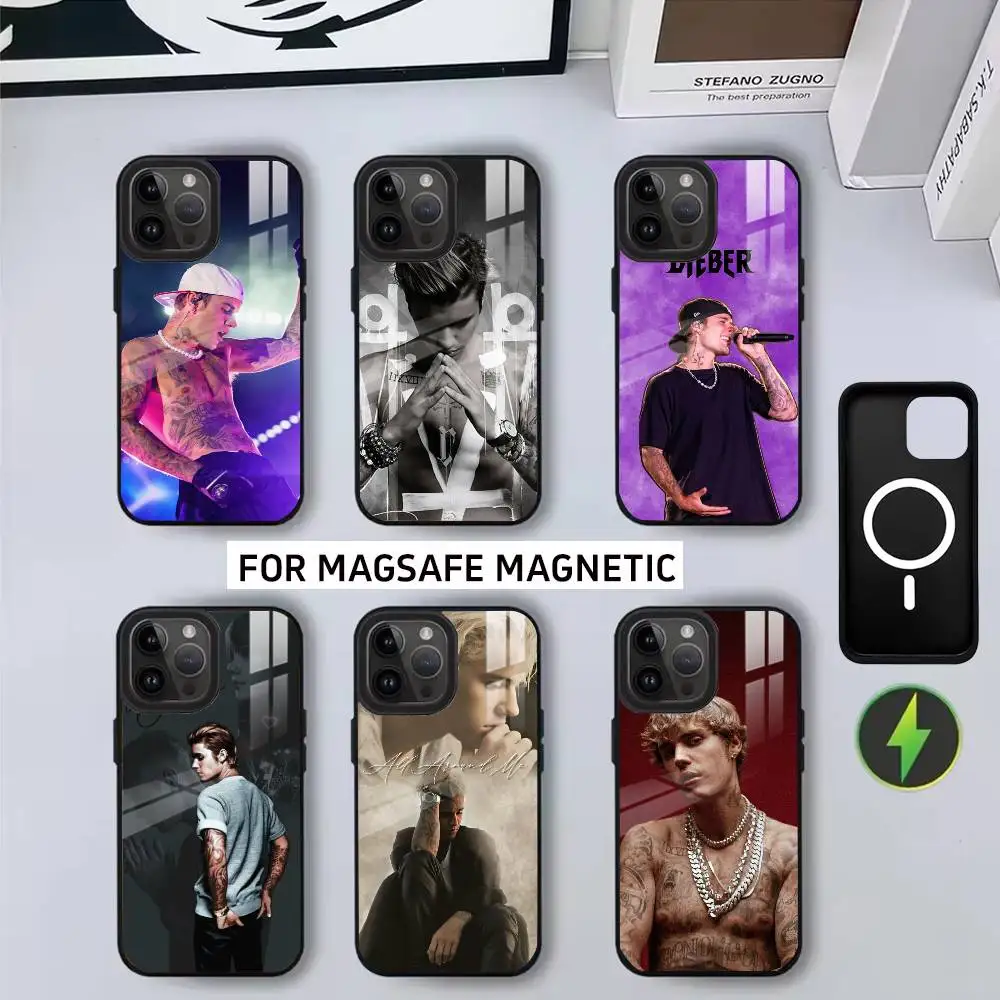 

Swag J-Justin B-BieberS Phone Case For iPhone17,16,15,14,13,12,11 Plus,Pro Magnetic For Magsafe Wireless Charging