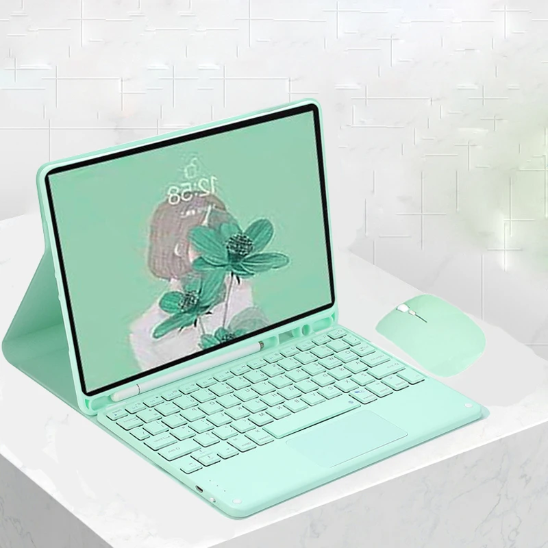 

Keyboard with Touchpad Funda for Samsung Galaxy Tab A9+ A9 Plus Tab S9 FE Tab S9 S8 S8 S7 Tab S6 Lite Tab A7 Tab A8 Tablet Case