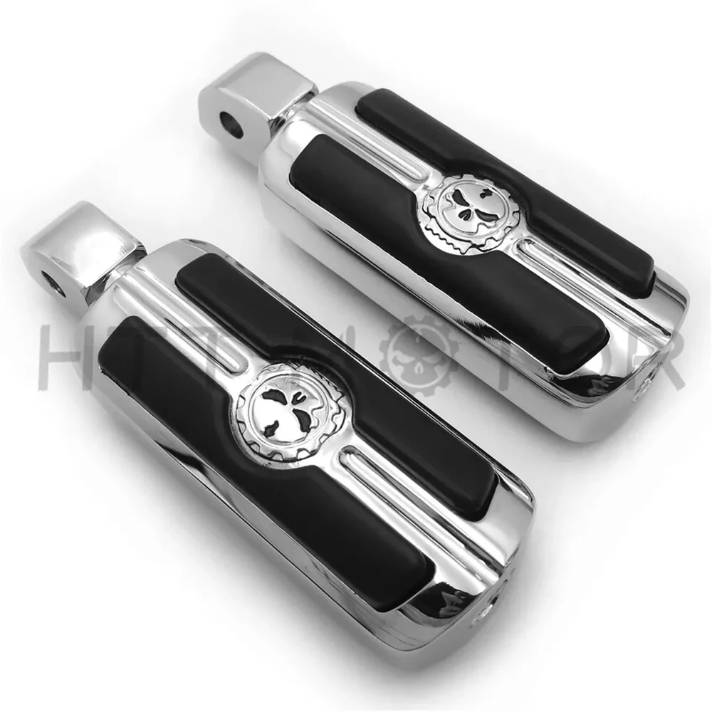 Gear Skull Footpegs For passenger 2018-later Softail Fat Boy FLFB Fat Bob 2020-later LiveWire Aftermarket Motorcycle Accessories