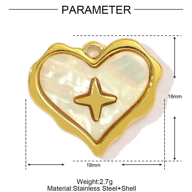 3pcs/Lot Stainless Steel Zircon Bear Paw DIY Bracelet Charm Heart Key Star Moon Necklace Pendant Woman Bowknot Jewelry Wholesale - Image 27