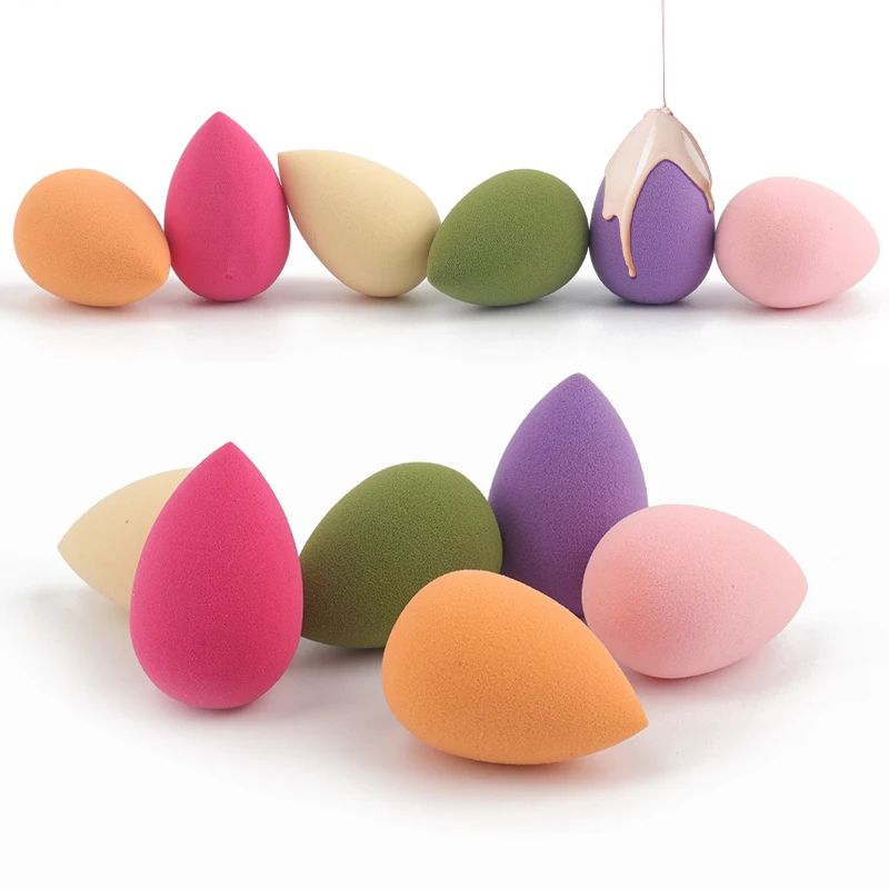 20 قطعة ماكياج الإسفنج خلاط صغير مزج الأساس مسحوق نفخة يشكلون البيض الجاف الرطب استخدام الوجه نفث وسادة هوائية الجمال أداة