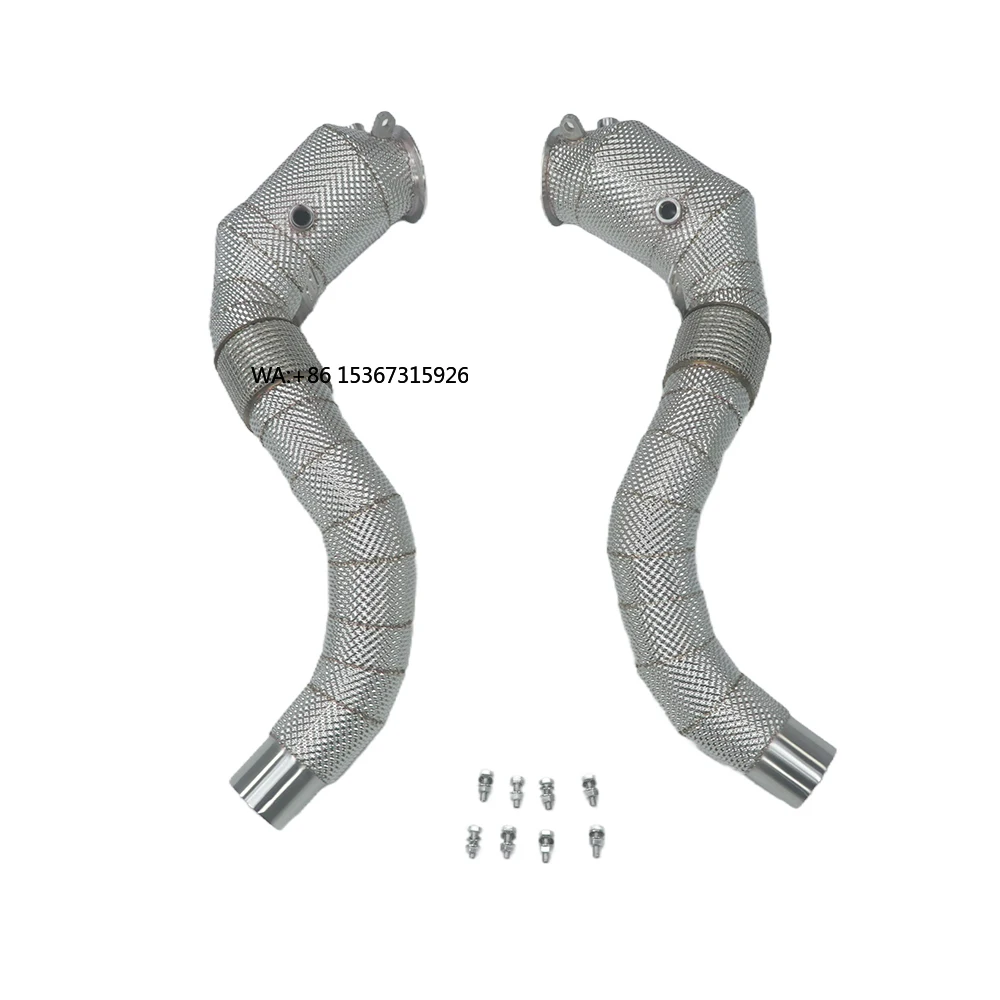

High Performance Stainless Steel Exhaust Downpipe M50I 2022+ V8 4.4T three way catalytic converter exhaust Downpipe