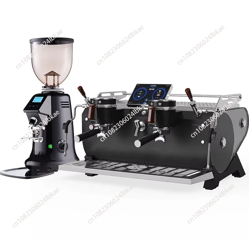 For Commercial Double 2 Set Espresso and Cappuccino Coffee Makers Import Rotary Pump Coffee Making Equipment