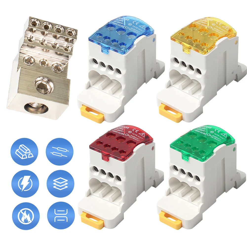 

Распределительная коробка для разъема проводов UKK 80A, одна в несколько разветвителей, разветвитель клеммной рейки, универсальная выключательная коробка для электрика