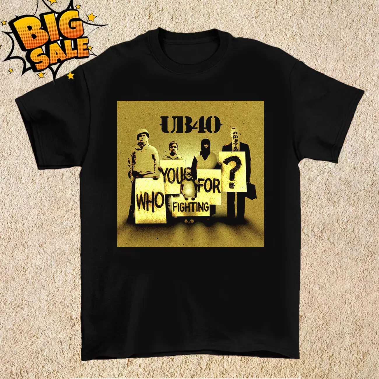 

UB40 BAND ALBUM Who You Fighting For ФУТБОЛКА Полноразмер S 5XL ET1328