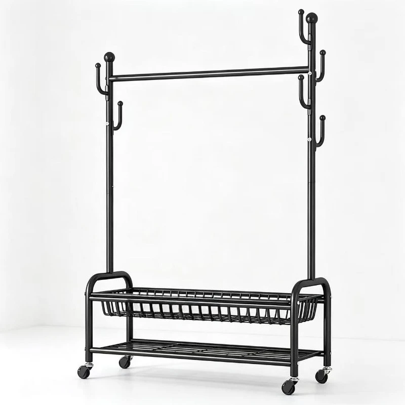 Drying rack Floor-to-ceiling coat rack Unique household hanger Wardrobe cactus indoor storage