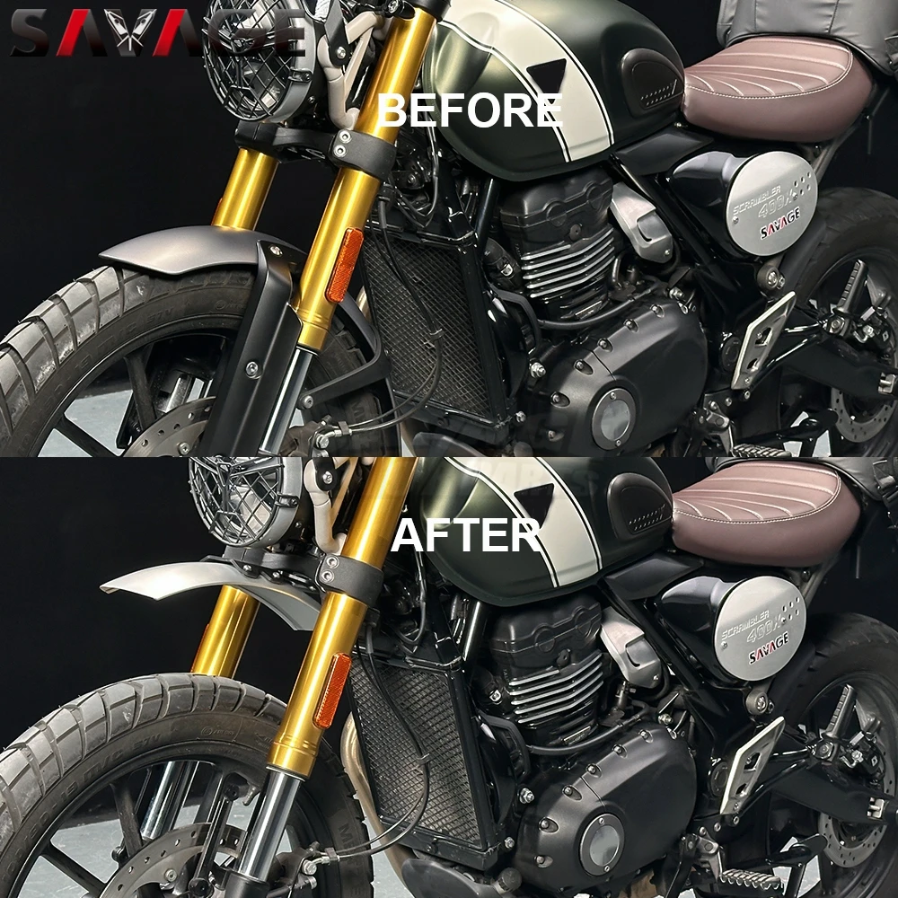 For Scrambler 400X Fender Front Cover Back Mudguard Splash Guard Protector FOR Speed 400 T4 2024-2026 Motorcycle Extend Extender