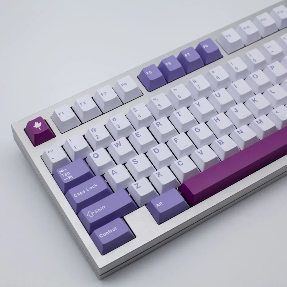 GMK TuZi Theme Keycap 172key Set ABS Two-color Custom Retro Purple Keyboard Cap Cherry Profile Key Cap for Mechanical Keyboard