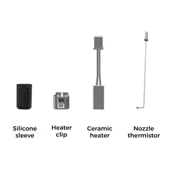 SV08 Extruder Replacement Kit – Heater\Silicone Sleeve\Clip & Thermistor Set