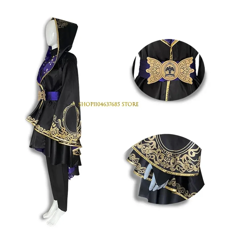 Anime Twisted Wonderland Cosplay Costumes Riddle Black Fancy Cloak Carnival Party Costume Vestido Role Play Clothing Suit