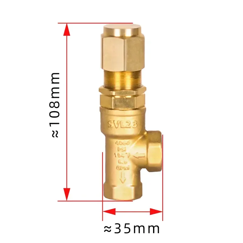 High Pressure 200 Bar Triplex Plunger Pump Sprayer Large Flow Safety Valve New Brass Accessories SVL50 SVT28 VS200 Compatible
