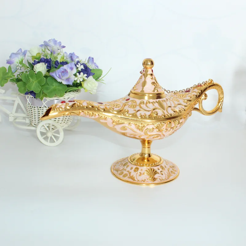 

Metal crafts home living room decoration ornament creative European retro enamel color search banner magic lamp