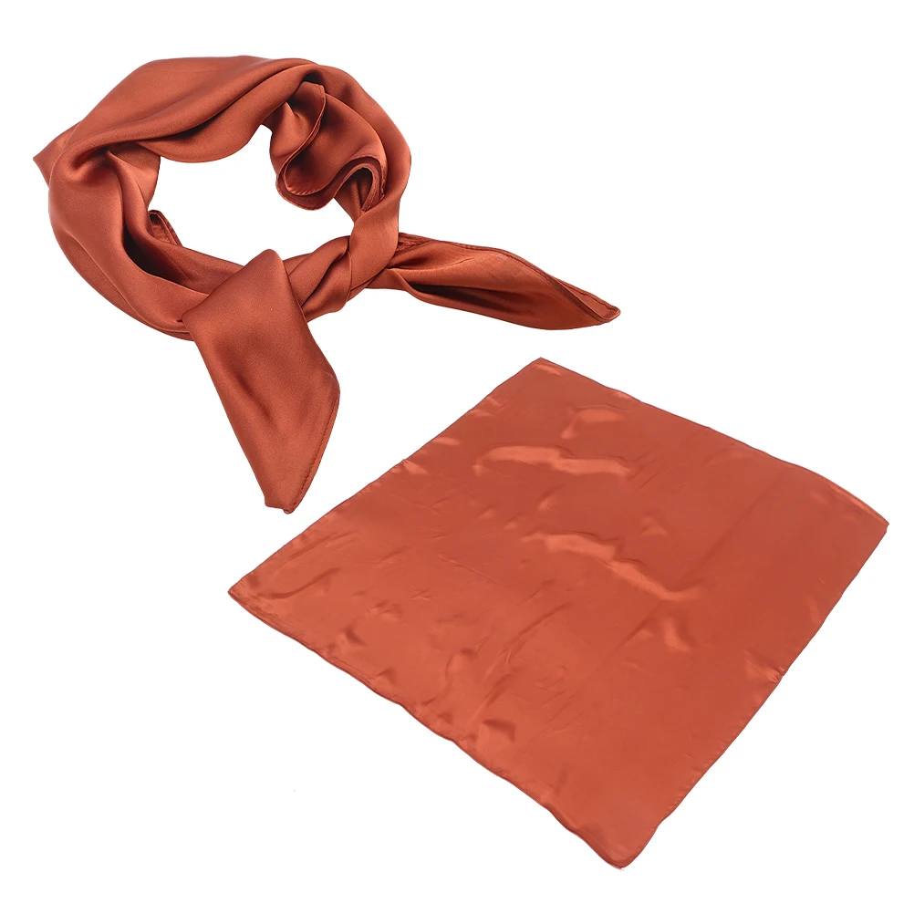 

2Pcs Scarf Women Neck Hair Lady Neckerchief Fashion Accessories Silk Scarf For Women Spring Autumn Simple Design