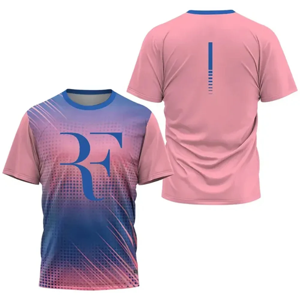 Summer Quick Dry Sports T-Shirts Outdoor Fitness Track Men's T Shirts Badminton Table Tennis Short Sleeve Training Clothing