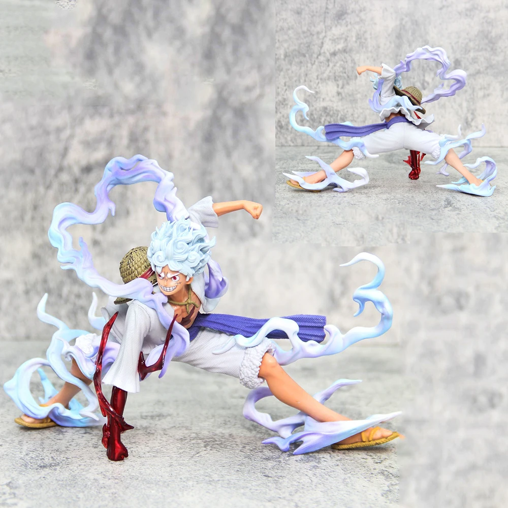 16cm One Piece Anime Figures Nika Luffy Gear 5th Action Figure Gear 5 Sun God Pvc Figurine Statue Model Decoration Doll Toys image 5