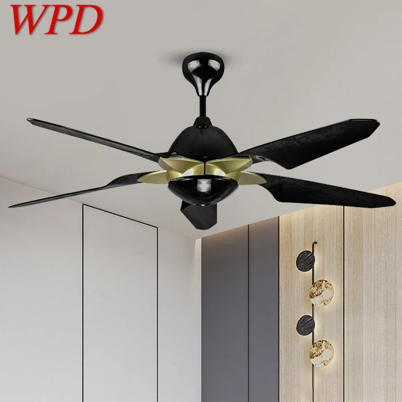 

WPD Nordic LED Fan Light Modern Minimalism Restaurant Living Room Study Ceiling Fan Light Remote Electric Fan Light