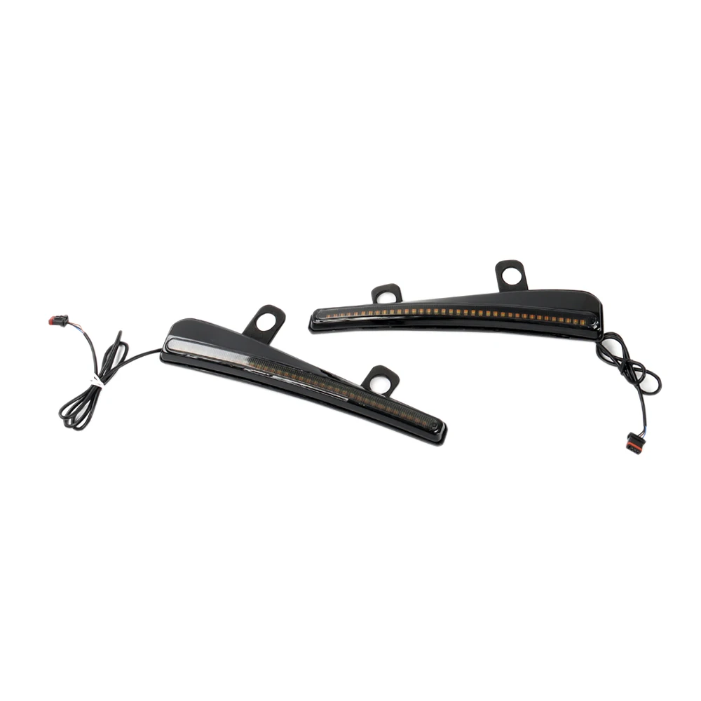 مناسبة لـ Harley Road Ranger ST CVO FLTRXSE إشارة الانعطاف LED الجديدة للزجاج الأمامي للدراجات النارية #6