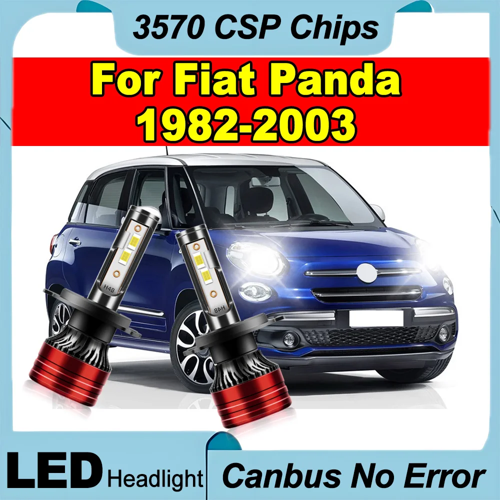 

CSP Chips Canbus No Error H4 Headlight Auto Lights 120W 12V High Lumens Lamps Led Brightest Upgraded For Fiat Panda 1982-2003