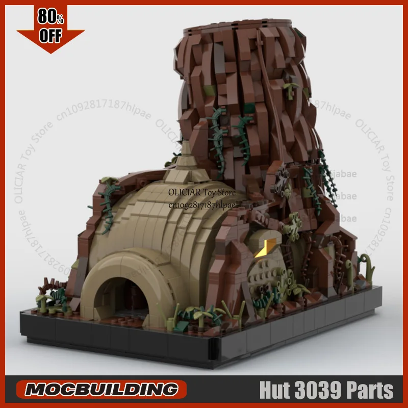 UCS Movie Space Beroemde Hut House Ongesturnd MOC Bouwstenen Architectuur Kasteel DIY Montage Diorama Bricks Speelgoed Geschenken