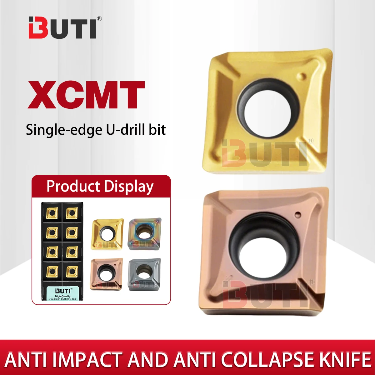 

U Drill Insert XCMT070304-TC 170508 040104R-TC Steel Stainless Steel Lathe Machining Processing XCMT Series Milling Lathe Blades