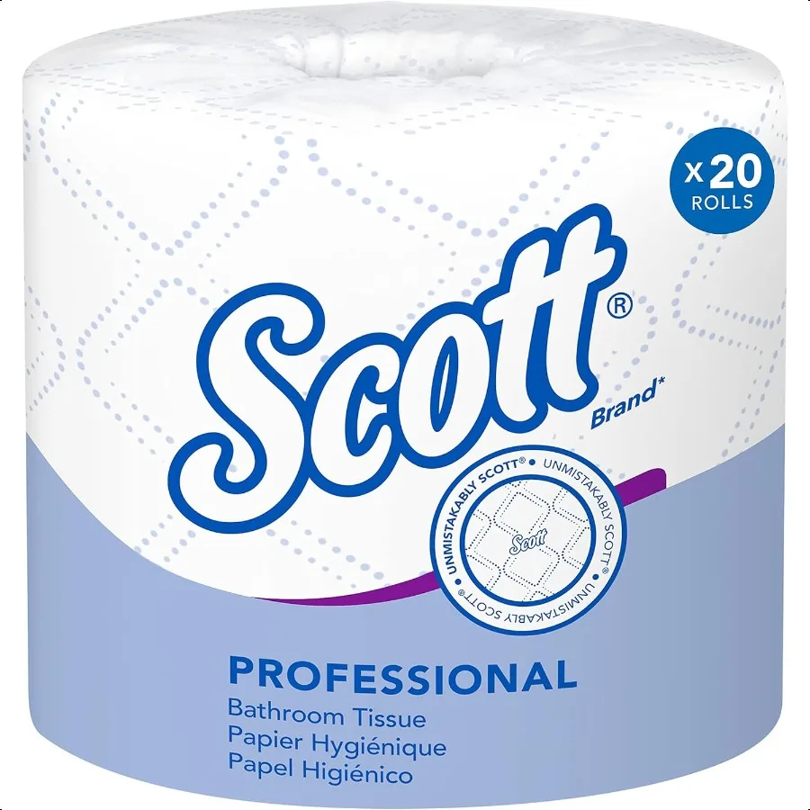 

Scott Profional Standard Roll Bulk Toilet Paper 13607 2Ply Elevated Design White Individually Wrapped Compact for Easy Storage