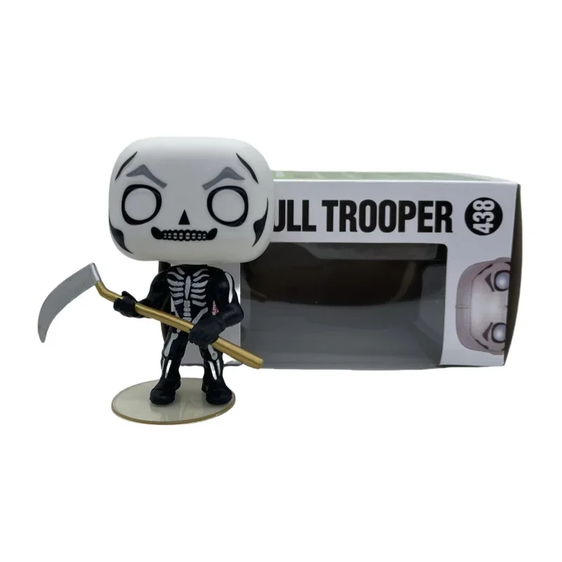 Fortnight Popstyle La Forteresse Nuit Crâne Trooper # Figurines d'action en vinyle, modèle de Collection, jouets pour enfants, cadeau de noël, 438