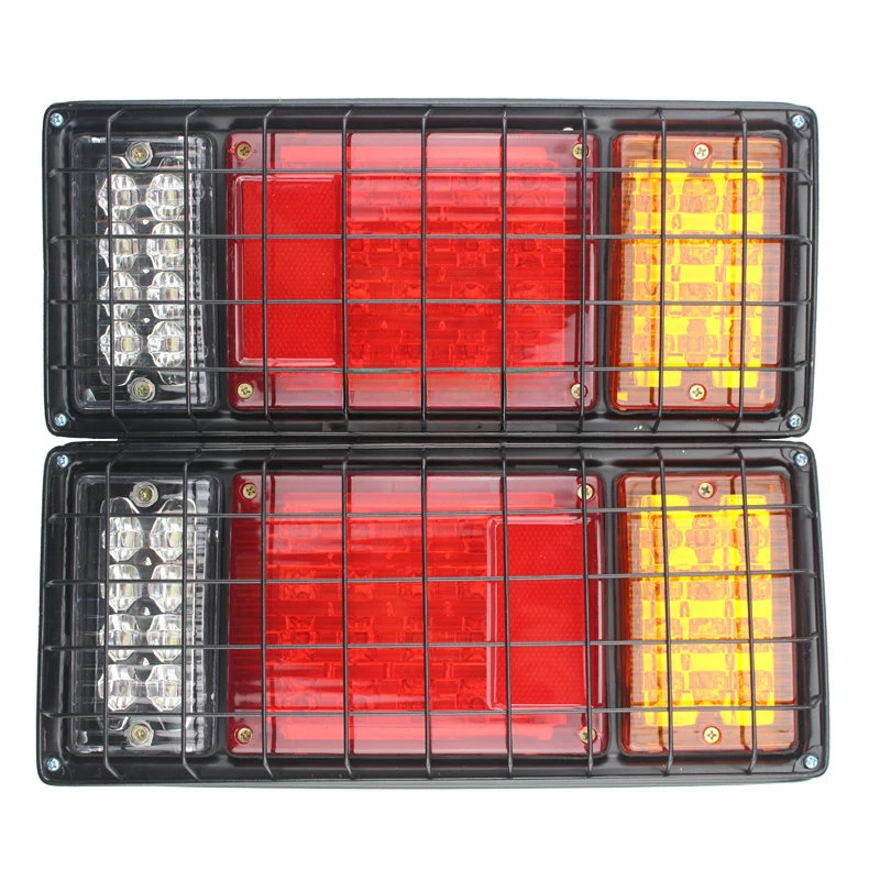 

Truck tail light 40LED iron frame mesh cover rear tail light trailer plastic tail light highlight trailer turn signal WD-01