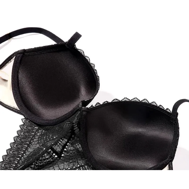 MOYISU مثير بودسوت/ بدلة الجسم المصنوعة من الدانتيل دفع ما يصل الصدرية مجموعة صغيرة الصدر محسن مكافحة الترهل الأشرطة قابل للتعديل الراحة جاذبية قطعة واحدة الملابس الداخلية الموضة #6