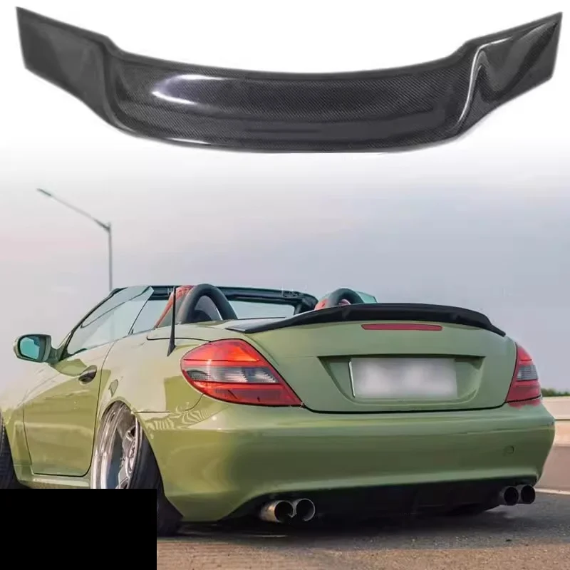 Carbon fiber Rear spoiler For Mercedes Benz R171 SLK200 SLK300 SLK350 2004-2010 Modified Tail wing Car accessories