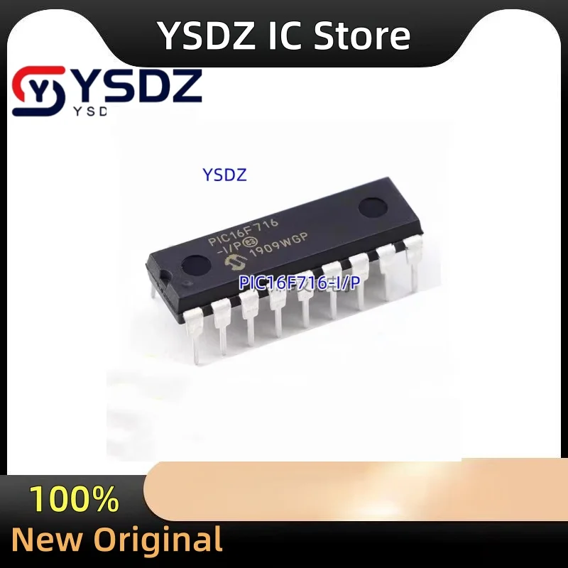 NEW 20-100pcs/lot PIC16F716-I/P PIC16F716 16F716 DIP18