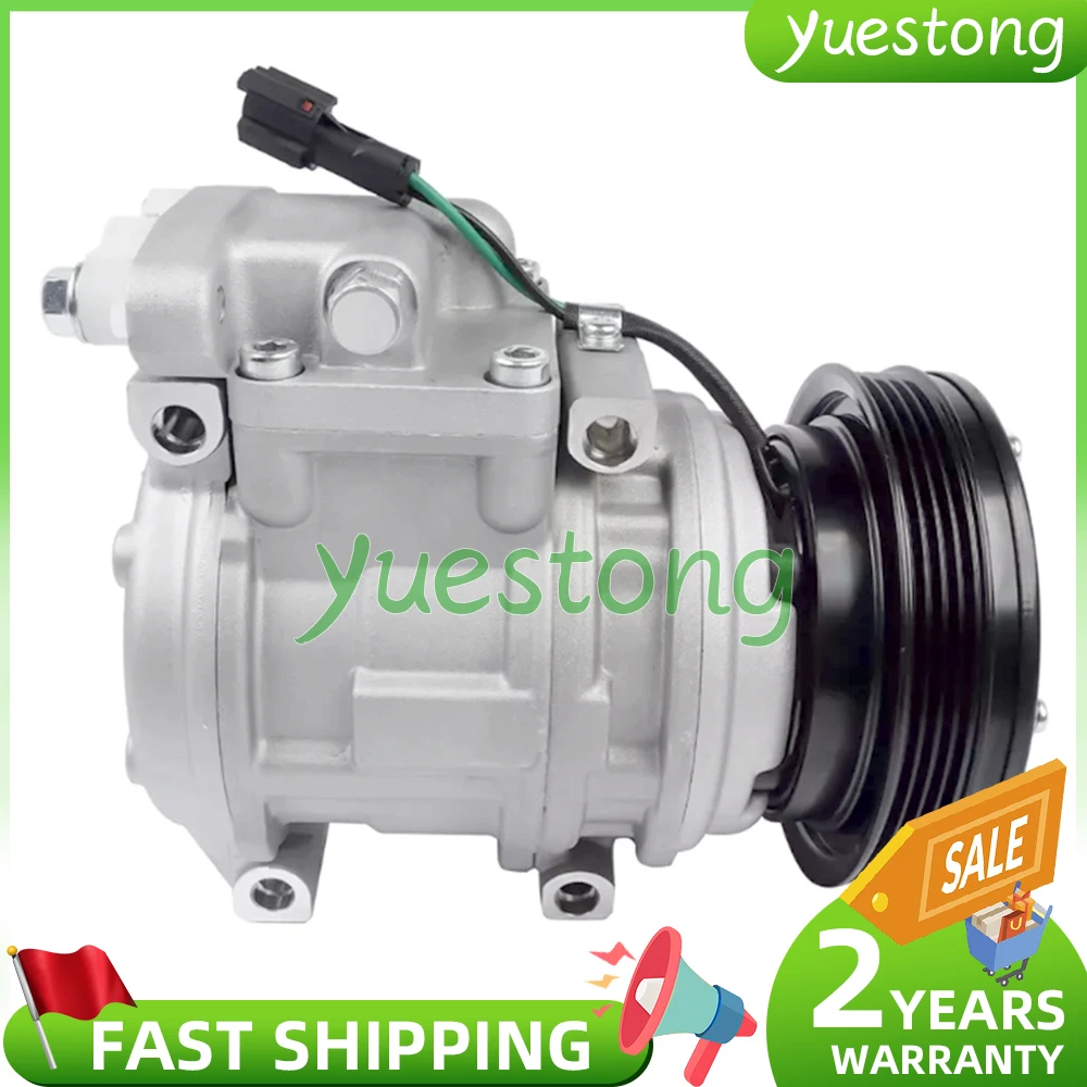 AC Compressor w/Clutch for Doosan Daewoo Moxy Solar 2208-6013B 2208-6013A 22086013B 22086013A 3003796 437230-1060