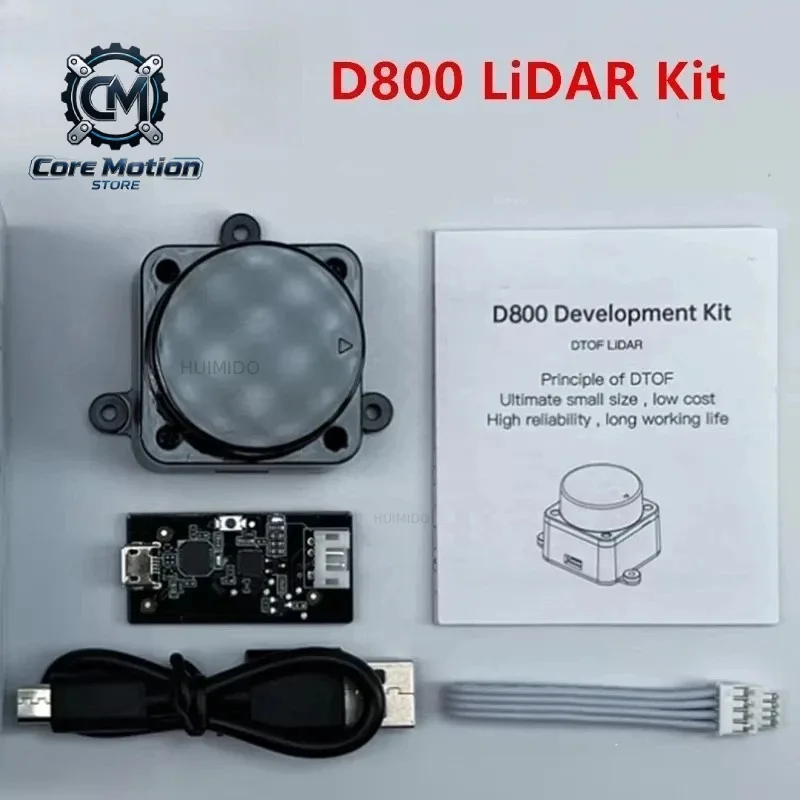 For D800/D500 Lidar Kit Support ROS1 And ROS2 ROS SLAM Navigation Scanning Laser Radar Sensor  STL-27L 25M DTOF