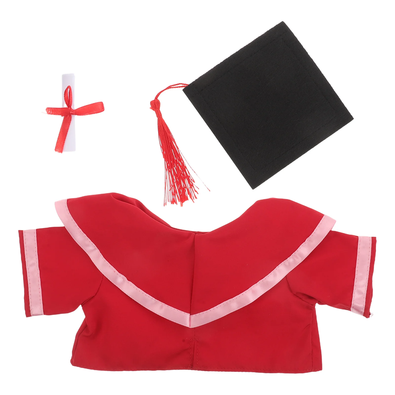 

1Set Bear Graduation Suit 30cm Standard Size Realistic Costume Commemorative Value Party Decoration Photo Props Mini Cap Gown