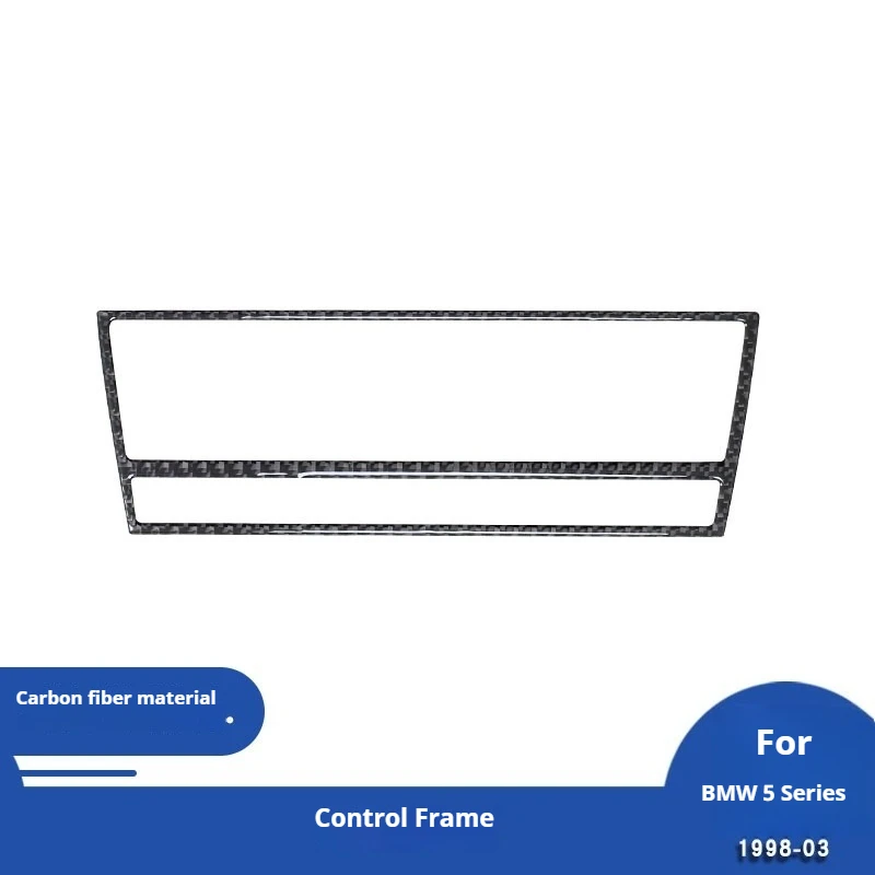 

For BMW 98-03 5 Series E39 Carbon Fiber Interior Modification Parts Central Control CD Panel Outer Frame Decorative Sticker