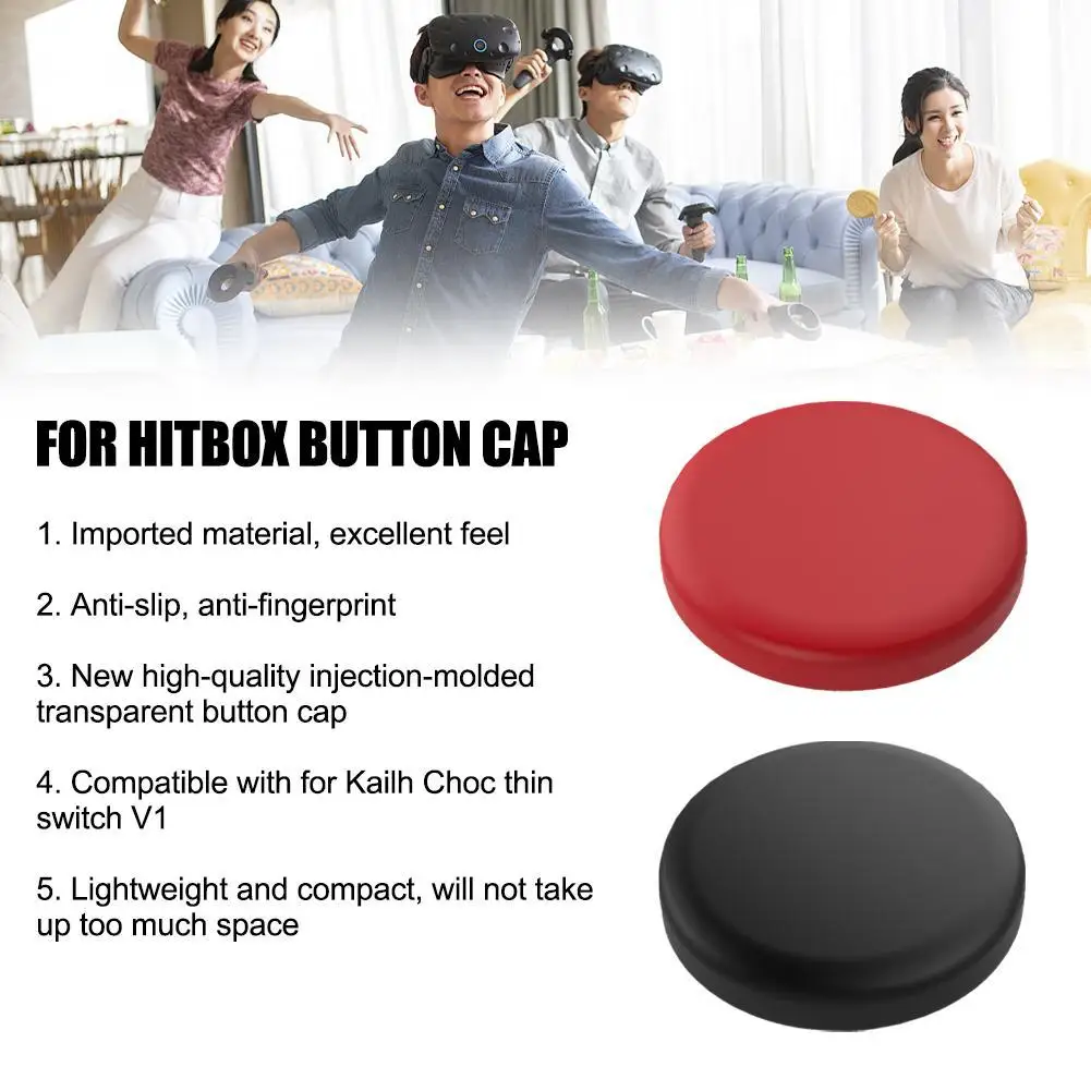 For Hitbox Button Caps Smooth Cap For Kailh Choc Low-profile Switch V1 Of HITBOX Arcade Anti-slip And Anti-fingerprint