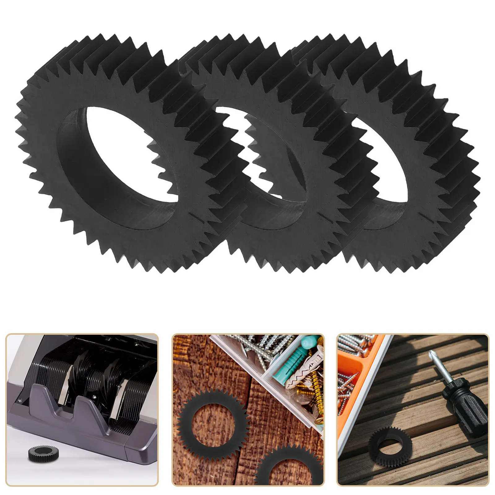 

6 шт. пластиковых колесиков для счетчиков банкнот, запчасти для машин для подсчета денег, банковские и розничные принадлежности